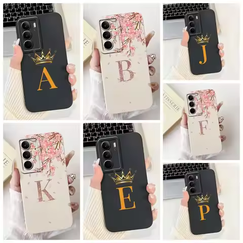For Realme C75 4G Case Cute Crown Letters Cover 6.72'' Shockproof Phone Case For Realme C75 C 75 Rea