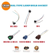 CAR HEADLIGHT ORIGINAL OEM TYPE BULB SOCKET ADAPTER WIRING HARNESS H1 H3 H7 H8 H11 9005 HB3 9006 HB4