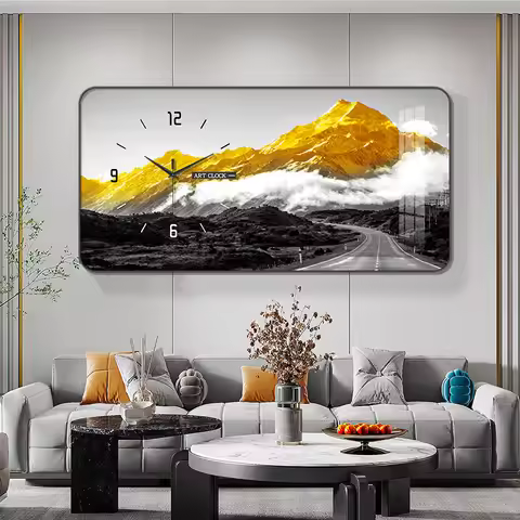 Art Mural Wall Clocks Luxury Digital Interior Large Aesthetic Restaurant Clock Wall Silent Creative 