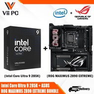 ASUS ROG MAXIMUS Z890 EXTREME GAMING WIFI AM5 ATX Motherboard + Intel® Core™ Ultra 9 Processor 285K 