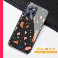 Softcase Glass Kaca REALME C35 - Casing hp REALME C35 [ S43 ].