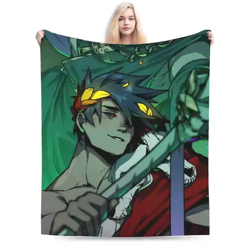 Hades Zagreus Flannel Blankets Winter Super Warm Throw Blanket for Kids Adult Living Room Funny Beds