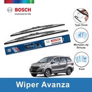 Wiper Avanza Merk Bosch Advantage 16" & 20" - 2 Buah/Set - Hitam