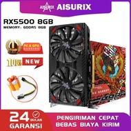 Aisurix Rx 5500Xt 8Gb Ddr6 Amd Vga Card 128-Bit 1408Sp Hdmi Radeon Vga