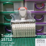 Trodat 15712 15912 12 Digit 7mm 9mm Manual Number Stamp