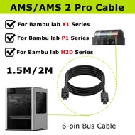 AMS/AMS 2 pro Untuk bambu lab X1/P1/H2D Series Kabel Bas 6-pin 1M/2M kabel sambungan untuk pencetak 