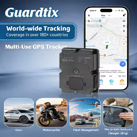Real-Time GPS Asset Tracker Magnetic Locator with 7500mAh Battery IP67 Waterproof SOS - Requires Sub