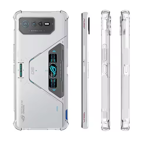 For Asus Rog Phone 6 Pro 5G Case Air Cushion Shockproof Clear Airbag Silicone TPU Soft Back Phone Co