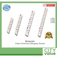 Mikasaki Power Extension Gangway Socket. Can use 2 pin plug directly. Safety Mark Approved.