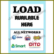 ➺ ❍ ✆ Load Available Here Signage Laminated
