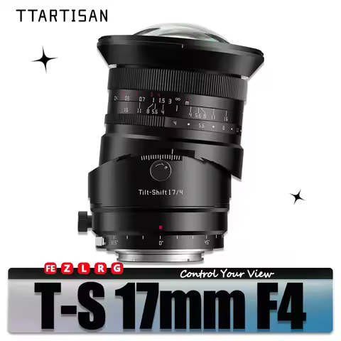 TTARTISAN Tilt Shift 17mm F4 Full Frame Manual Focus Camera Lens for Humanity Photography with Sony 