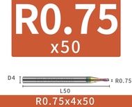 เอ็นมิลคาร์ไบด์ หัวบอล อลูมิเนียม สีรุ้ง - Carbide End Mill Ball Nose for Aluminium