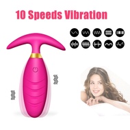 ◕♠Wireless Remote Control Anal  Butt Plug Vibrator  Sex Toys For Women Men Adult Gay Wearable Silicone Anal Prostate Mas