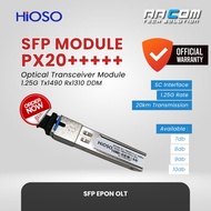 HIOSHI SFP EPON OLT PON MODULE PX20+++ 1.25G Tx1490 Rx1310 20Km 7dB 8dB 9dB 10dB