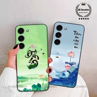 Samsung S23 / S23 FE / S23 PLUS(S23+) case printed with the words wealth, fortune, and peace of mind