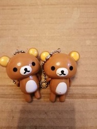 日本Rilakkuma 鬆弛熊公仔吊飾兩個