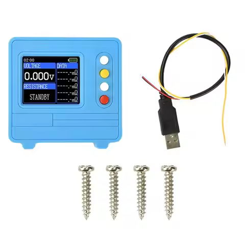 A93E-New TV607 DC 5V Lithium Battery Internal Resistance Tester 1.77-Inch Voltage Detector AC 4-Wire