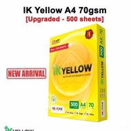 Stok Sedia Kertas IK Yellow A4 70gsm /IK Yellow A4 Paper 70gsm