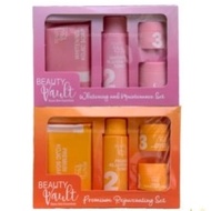 Beauty Vault Maintenance Set or Rejuvenating Set, toner, night cream, sunblock, soap, or toner