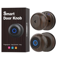 ลูกบิดประตูอัจฉริยะ ล็อคประตูลายนิ้วมือ tuya Smart Lock Knob ปลดล็อกด้วยลายนิ้วมือสมาร์ทโฟนและกุญแจ