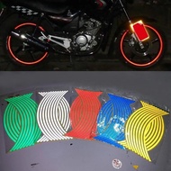 16Pcs 18inch StripsMotorcycle Car Rim Stripe Wheel Decal Tape Sticker Lots Reflective Waterproof