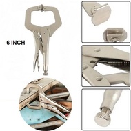 C-shaped Die-Clamp Pliers Adjustable Jaw Size 6 Inch Equivalent to 17cm Heavy Duty with Rotating Pad