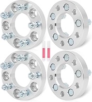 ECCPP 4-Pack 1 inch Wheel Spacer 5x4.33 Wheel Spacer Adapter Kit with M 12x1.5 Studs 74mm Hub Bore f