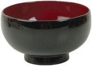 A-to-Z Supply 45-8 Soup/Rice Bowl, 9 oz., 4" x 2-1/2", Decorative Exterior, Wood Carved with Clear F