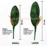 DAUN ORKID/AKSESORI ORKID/ARTIFICIAL ORCHID LEAF/BUNGA HIASAN/DAUN HIASAN/ARTIFICIAL/ARTIFICIAL LEAF