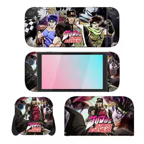 JoJo Bizarre Adventure Sticker Skin for Nintendo Switch 2 Console Dock Charger Stand Holder Joy-con 