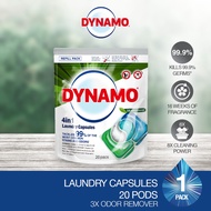 DYNAMO 4 In 1 Laundry Capsules 3X Odor Remover Refill (10ml x 20 Pcs) Laundry Detergent
