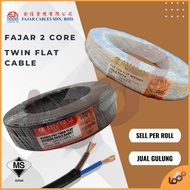 [PER ROLL] FAJAR TWIN FLAT CABLE / SPEAKER CABLE / FLEXIBLE CABLE (100% FULL COPPER)