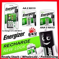 Energizer Rechargeable Battery AA 2000mAh Pre-Charged AA2 4X Longer Energizer Recharge Battery NH-15