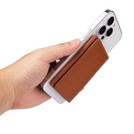 （現貨）（免費順豐智能櫃）（皮革Magsafe wallet）全新皮革蘋果手機magsafe強力磁吸銀包，適用蘋果/三星/小米/華為/索尼可等型號，收納可水洗可擺零錢同卡(In stock) Bran