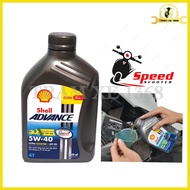 Nhớt Xe Tay Ga 100% tổng hợp Shell Advance Ultra Scooter 5w40 SN MB