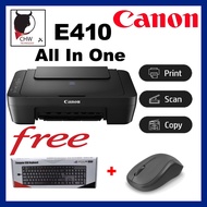 CANON PIXMA E410 3IN1 INKJET COLOUR PRINTER, PRINT SCAN COPY ALL IN ONE PRINTER FREE KEYBOARD &amp; MOUSE