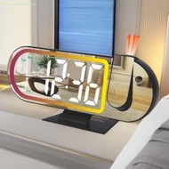 SUNSHINER Projection Alarm Clock, Large Screen Colorful Projection LED Projection Clock, Night Clock