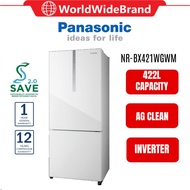 [TANGKAK] Panasonic Bottom Freezer Refrigerator Inverter 422L Fridge Peti Ais 2 Pintu Peti Sejuk 2 P