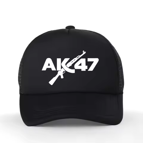 AK47 Mesh Baseball Cap Unisex Breathable Outdoor Adjustable Hat Spring Autumn Casual Sunscreen Cap