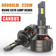 220W H7 LED Turbo Canbus Car Headlight Bulb 60000LM H1 H4 H8 H11 H9 9005 HB3 9006 HB4 9012 Auto Head