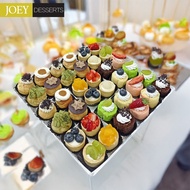 {JOEY Dessert Platter} Party Box Triple Combo #1 - Mini Swiss Rolls/Tarts/Puffs