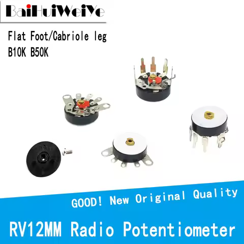 5PCS 10K 50K RV12MM Potentiometer RV12 B503 B103 B10K B50K Power Amplifier Volume Potentiometer With