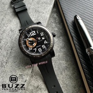 BUZZ | 8061G BK-410 Automatic Sapphire Men Watch with Black Dial Black Silicon Strap | Official Warr