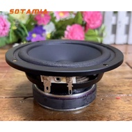 SOTAMIA 1pcs 4 Inch Mid Bass Speaker 4 Ohm 25W Oil Cloth Edge Paper Cone 2.0 Fever Grade Active Audi