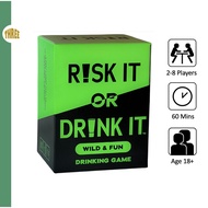 [SG Stock] RISK IT OR DRINK IT - Fun Drinking Game Party Game