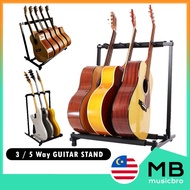 5ways / 7ways portable Multi Guitar Rack Stand Metal Padded Guitar Stand Acoustic