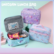 Unicorn lunch bag for kids girl Cartoon shoulder cute strap backpack Insulated kids lunch bag bento