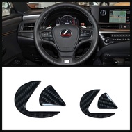 Car Styling 1PCS Carbon Fiber Car Steering Wheel Sticker For Lexus IS200T IS250 ES300 RX300 GS300 Car Interior Accessories