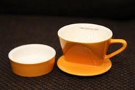【伴咖啡 】UN CAFE 單孔陶瓷濾杯 粉橘色 可使用KALITA101濾紙