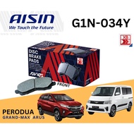 Advics Aisin Heavy Duty Disc Brake Pad Front G1N034Y for Daihatsu Granmax 1.5 Grandmax